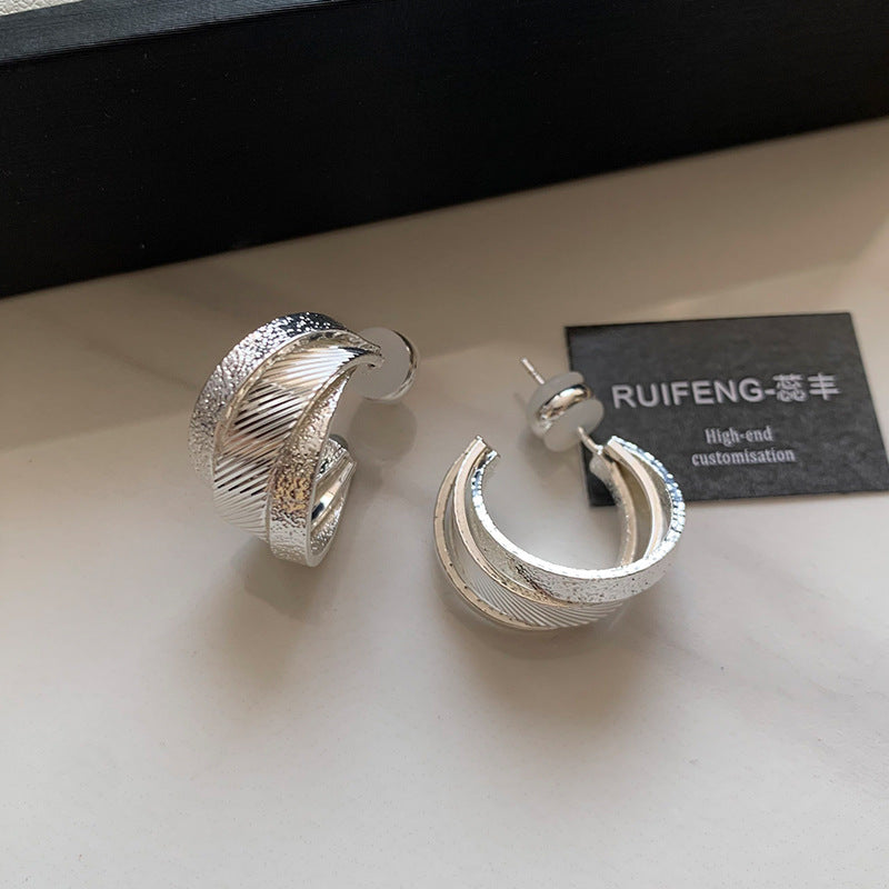 Gold And Silver Color Ear Ring Women's Earrings