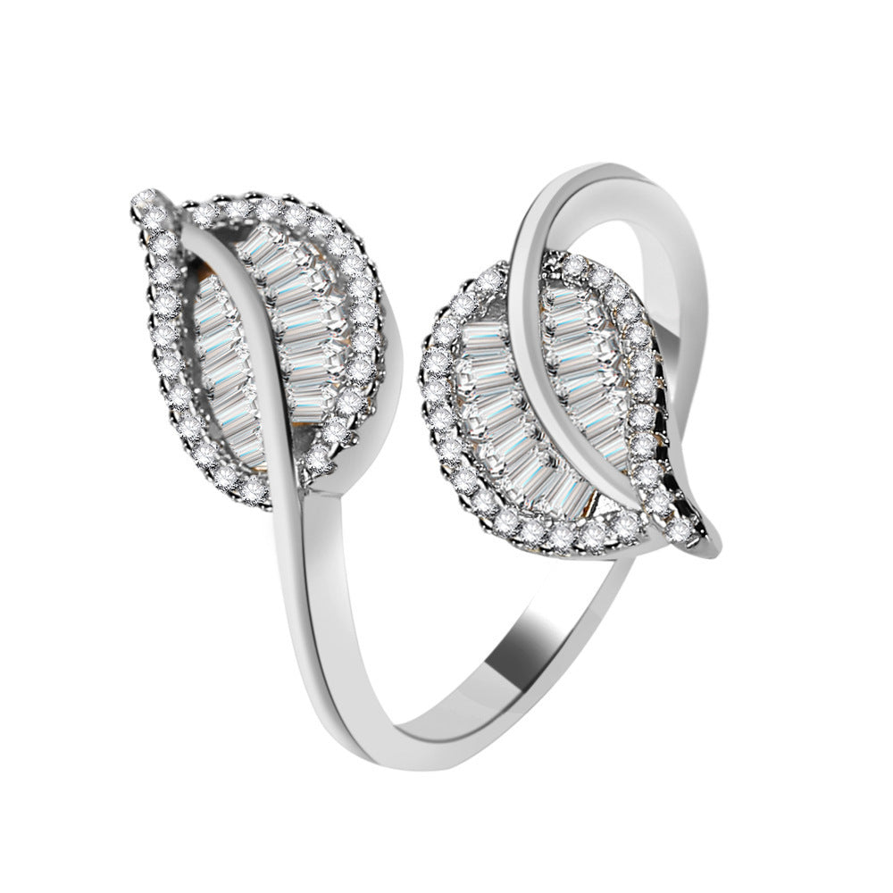 Fashion Personality Leaves Open Ring For Women
