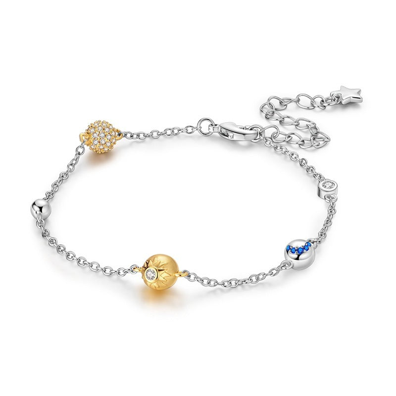 Colorful Feather Bracelet Adjustable Silver Plated High Sense Dreamcatcher