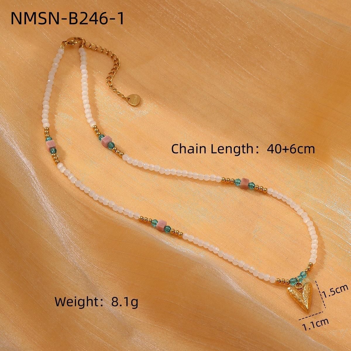 SUNFLOWER Color Crystal String Beads Rhodochrosite Women's Necklace