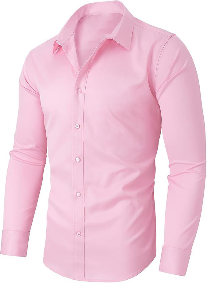 Non-ironing Full Elastic Force Shirt Men's Business