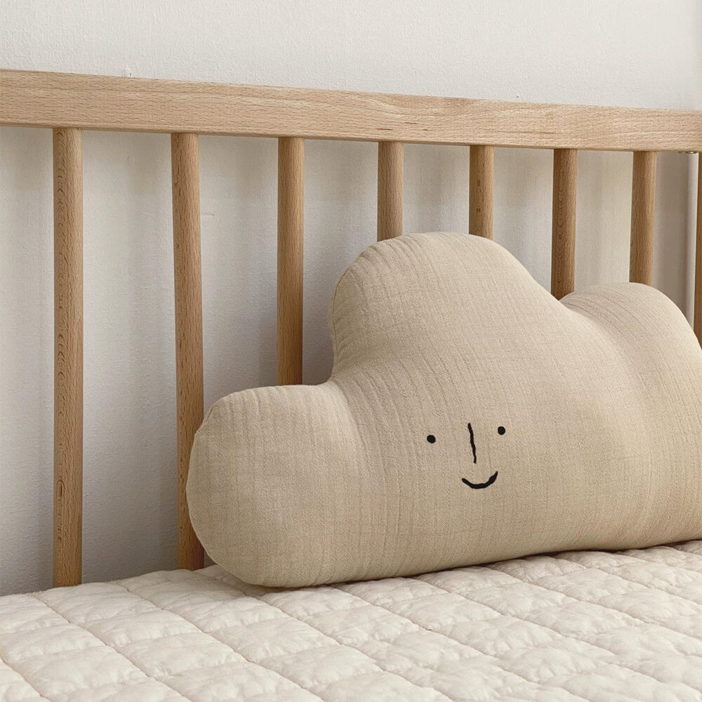 Children's Cute Doll Nap Pillow Baby Doll Newborn Soft And Comfortable Doll Backrest Sofa Waist Pillow Home Decor Cute Pure Cotton Comfortable Pillow Embroidered Moon Headrest Cute Pure Cotton Comfort