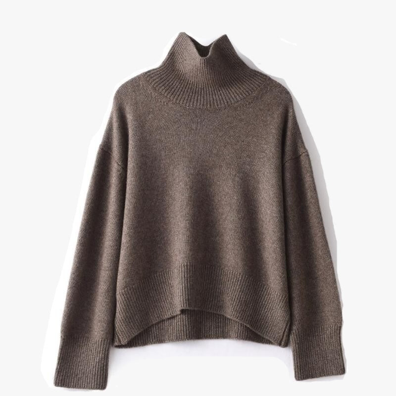 Profile Loose And Idle Thickened Turtleneck Woolen Sweater