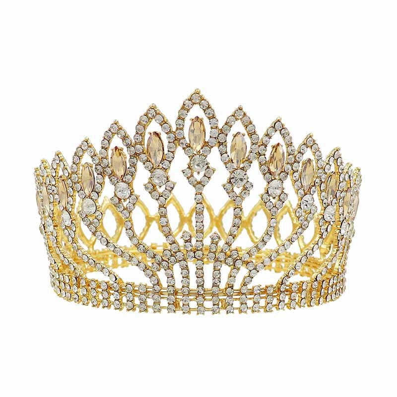 Baroque Rhinestone High-end Crown Headdress Wedding Dress Accessories