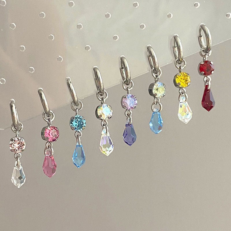 Water Drop Pendant Female Minority All-match High Sense Delicate Earrings