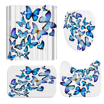 Set Beautiful African Girl Waterproof Home Bathroom Decor Hanging Curtains