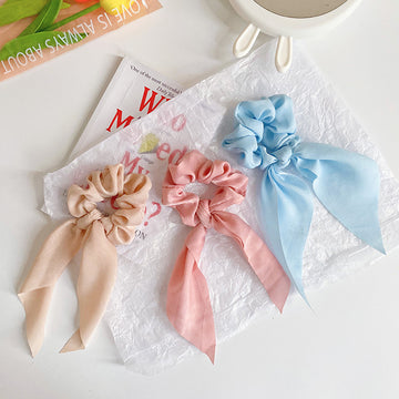 New Velvet Ribbon Large Intestine Ring Retro Detachable Scarf Headband Hair Accessories
