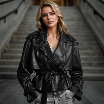 Tight Waist Slim Street Cool Fashion New Short Coat