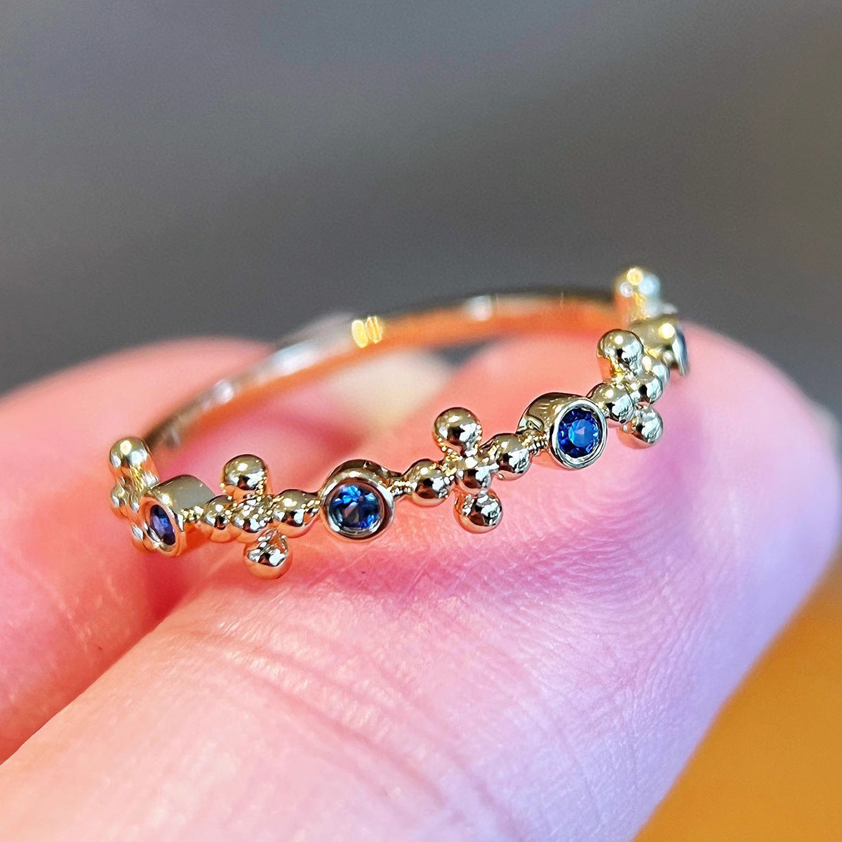 S925 Sterling Silver Cross Ring