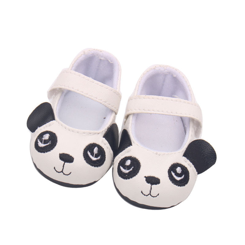 18-inch American Girl Children's Shoes Panda Flat Shoes Toy Accessories Doll Clothes Hot Sale Doll Accessories