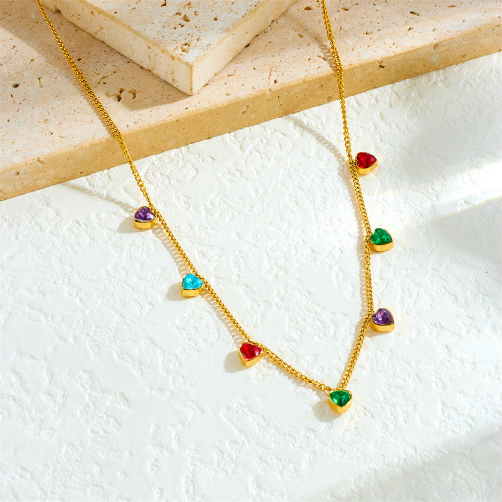 Women's Stainless Steel Gold-plated Necklace