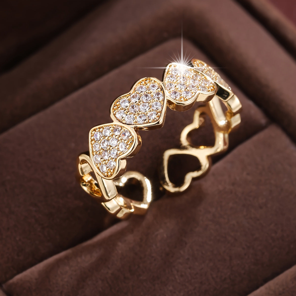 Personalized European And American Love Fashion Small Finger Couples Openings Ring
