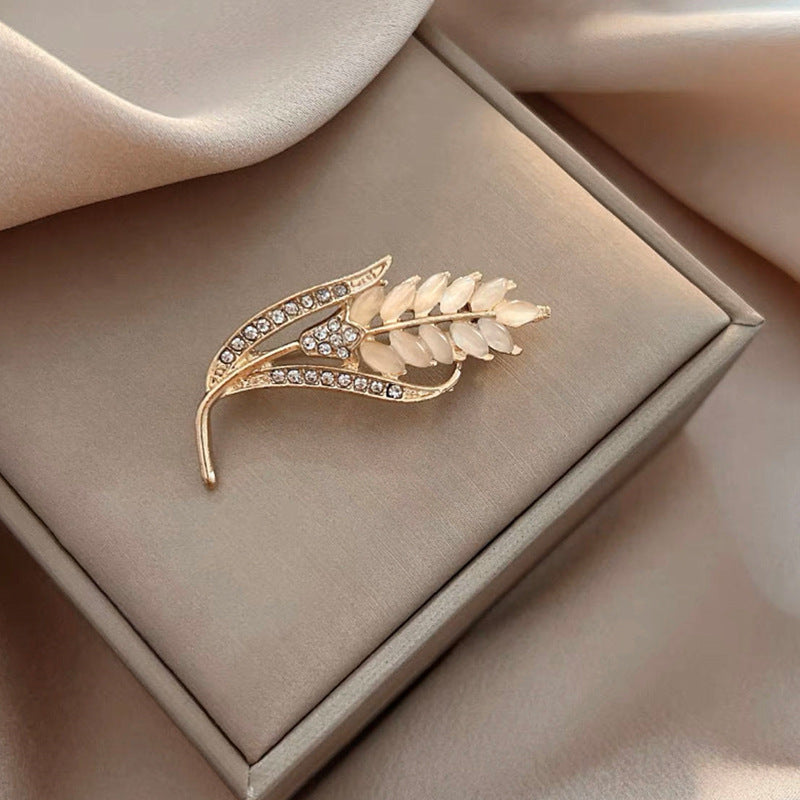 Brooch Wheat Corsage Wardrobe Malfunction Proof Pin Accessories