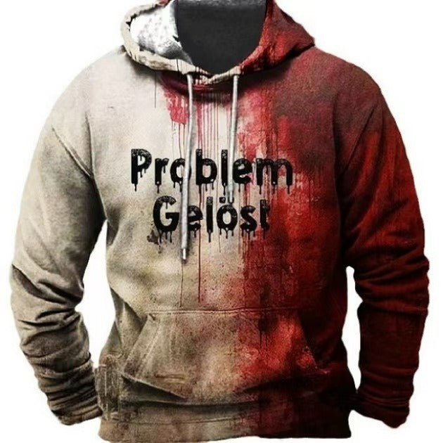 Men's Casual Digital Printing Hoodie Sweater