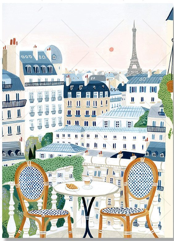 Marrakech Landscape Art Canvas Painting Housewarming Gift Wall Pictures Home Decor