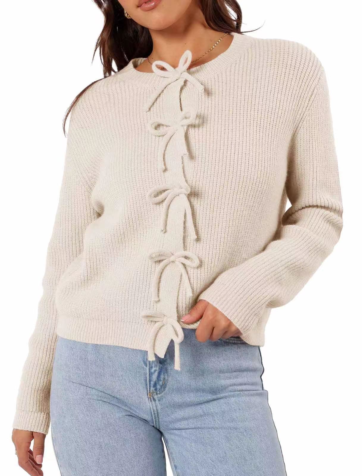 Fashionable And Comfortable Woolen Cardigan Long Sleeve