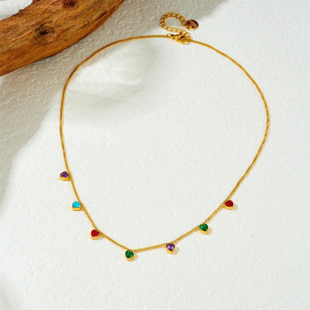 Women's Stainless Steel Gold-plated Necklace