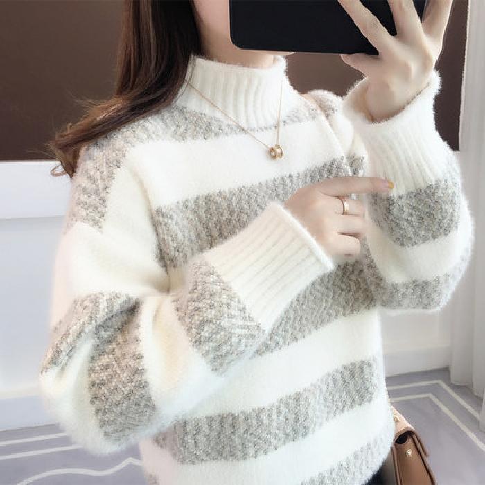 Raw Sweater Female Loose Outer Wear