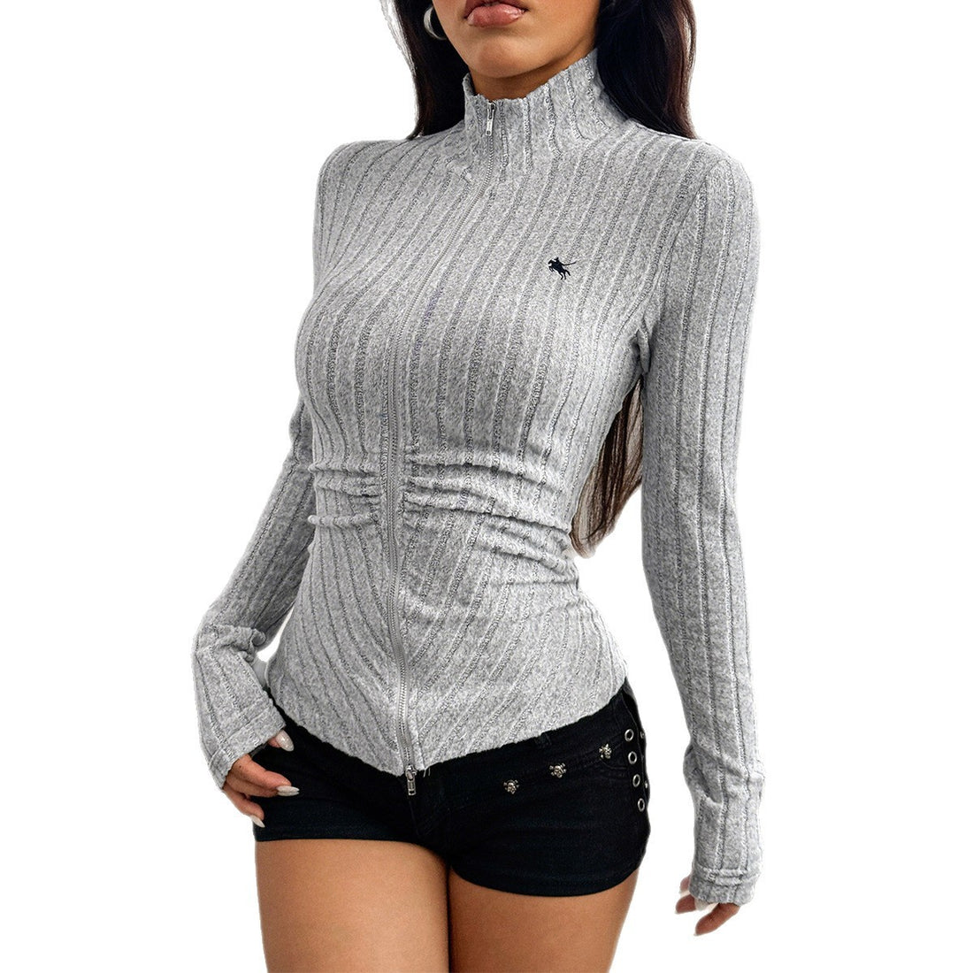 Hot Girl Slim Fit Long-sleeve Women's Top