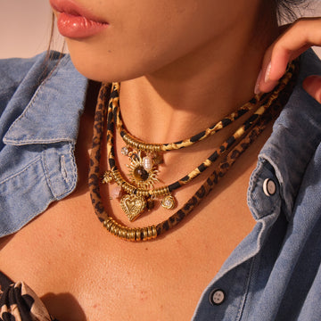 Leopard Series Stainless Steel Necklace For Women