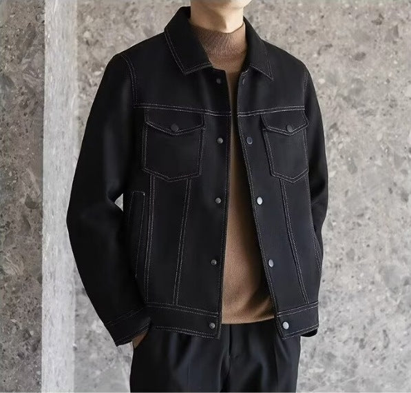 Spring And Autumn New Polo Collar Loose Short Work Clothes