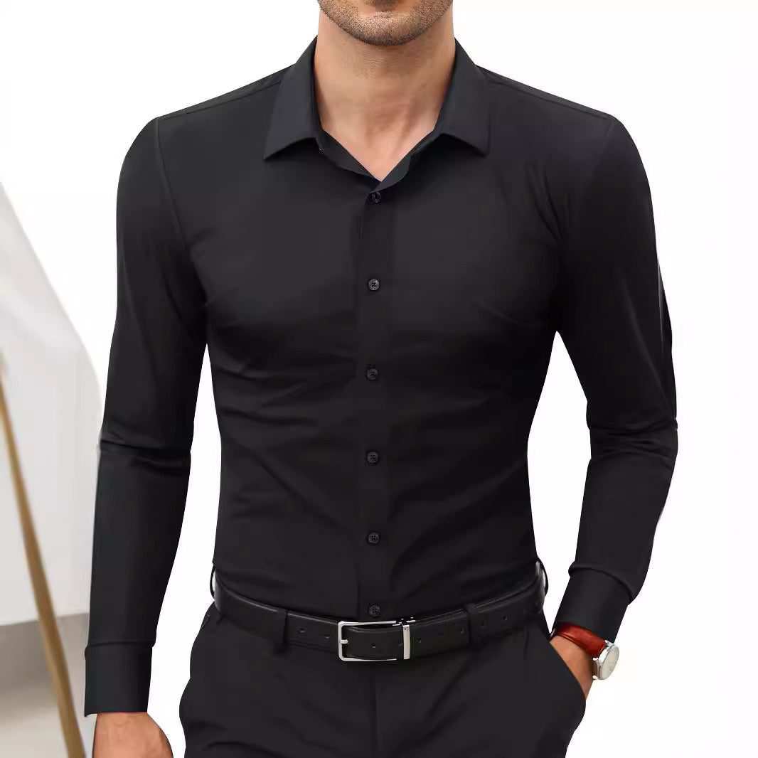 Non-ironing Full Elastic Force Shirt Men's Business
