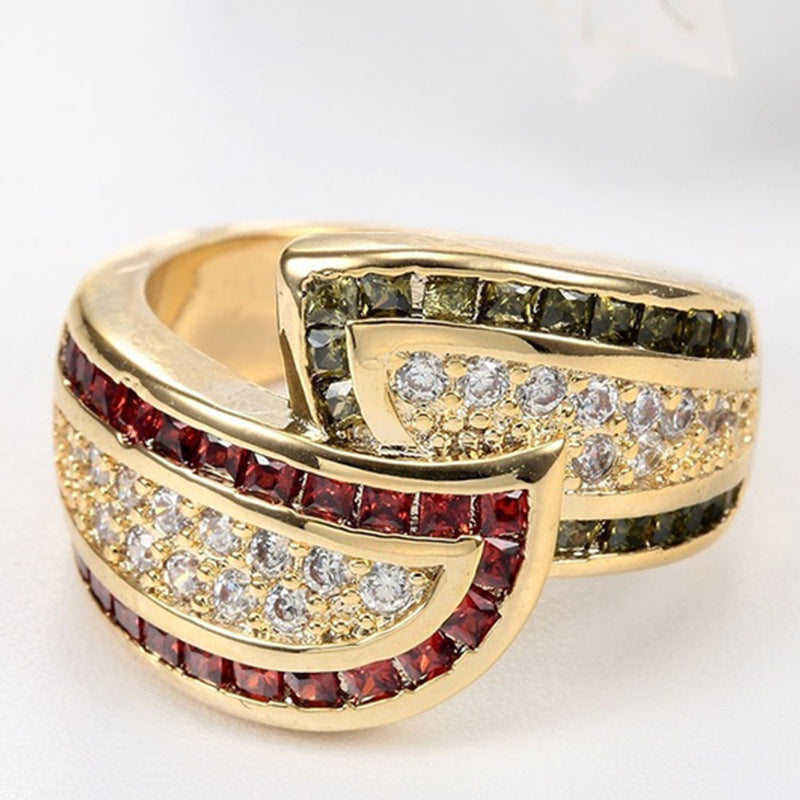 Women's Fashion Personality New Peridot Ring