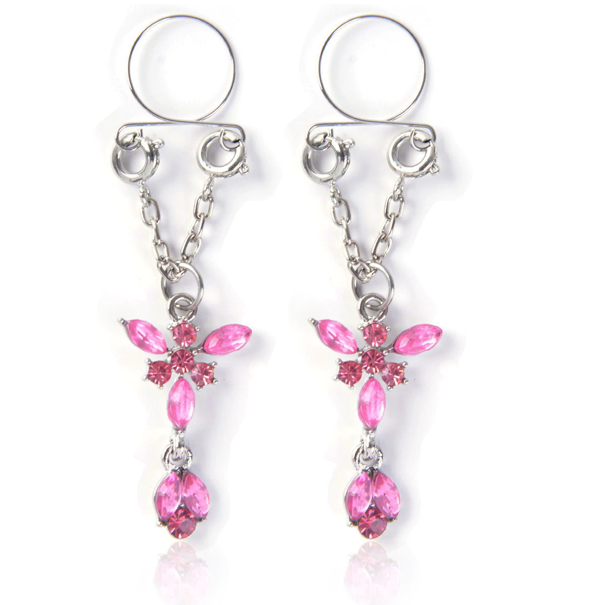 Personalized Zircon Butterfly Adjustable Holiday Nipple Ring Accessories