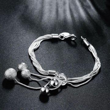 Fashion Jewelry Small O Hanging Sand Light Bead Bracelet