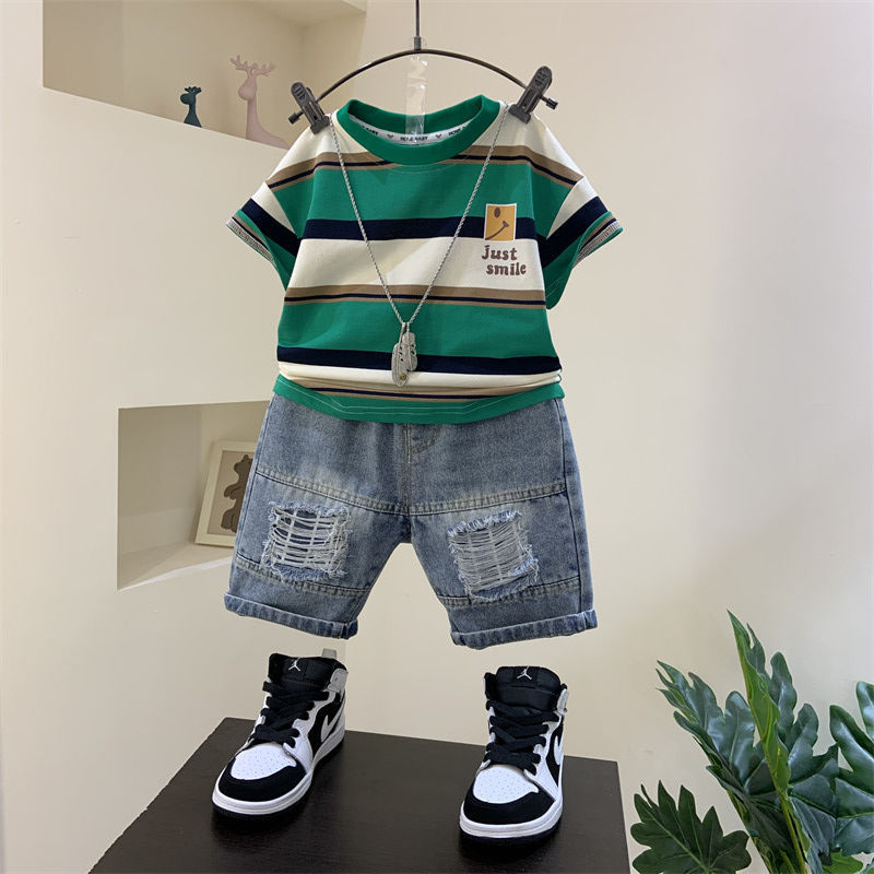 Summer Pu Handsome Clothes Fashion Baby Handsome Fashionable Children's Clothing