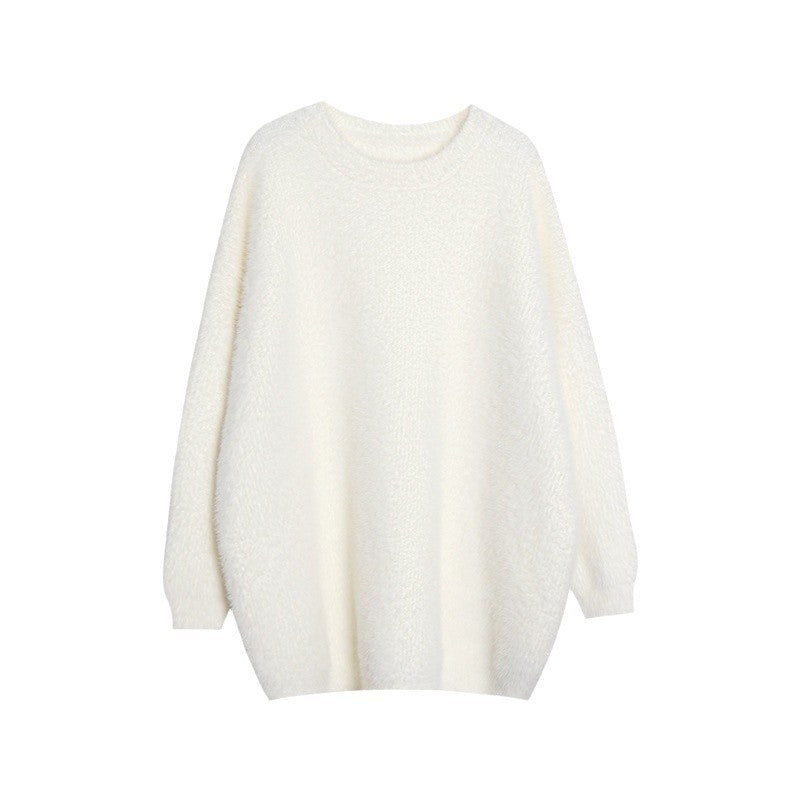 Mid-length Autumn And Winter Knitwear Mink-like Wool