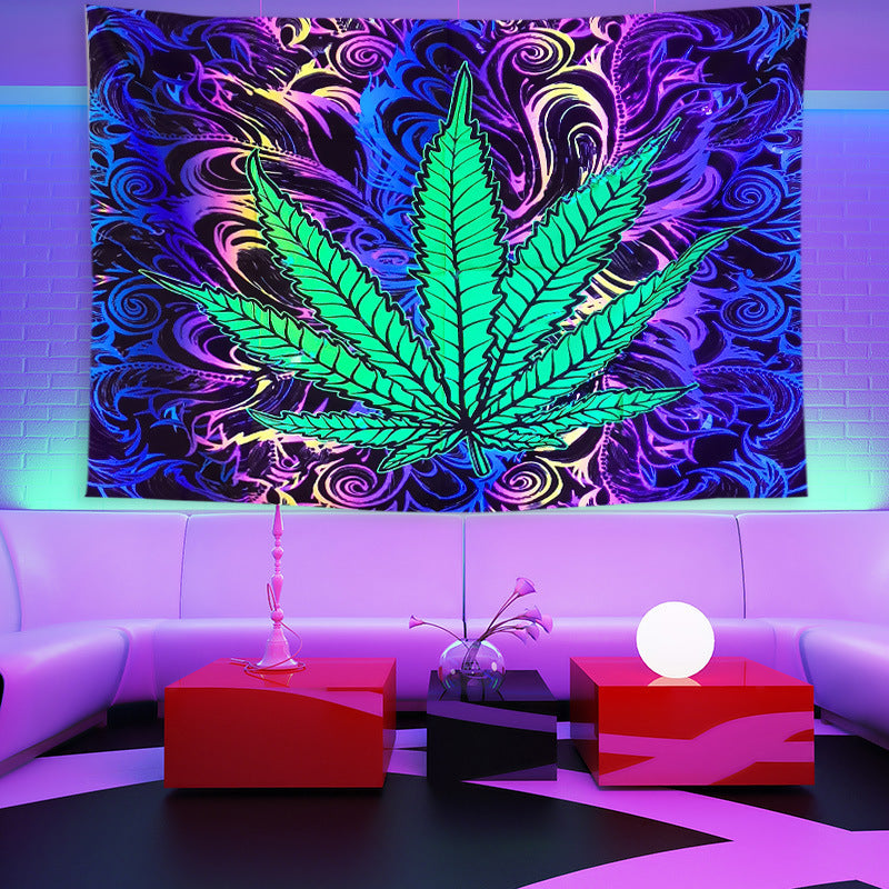 Fluorescent UV Light Printing Home Decor Tapestry Beach Towel