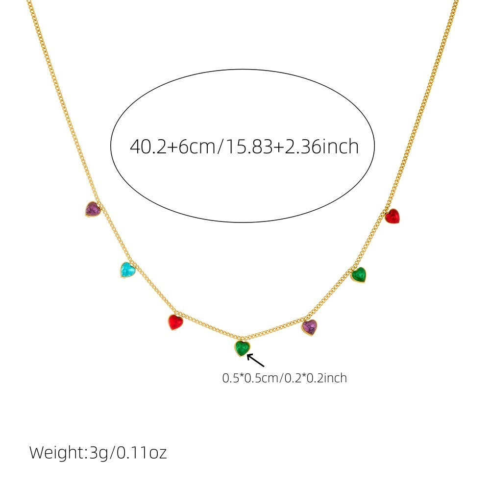 Women's Stainless Steel Gold-plated Necklace