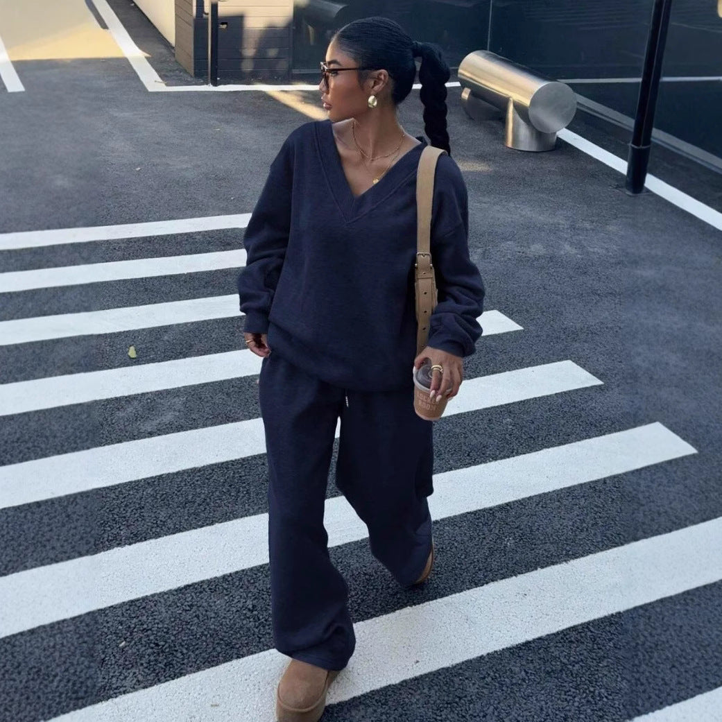 Suit Sweater Long Sleeve Loose Casual American Style