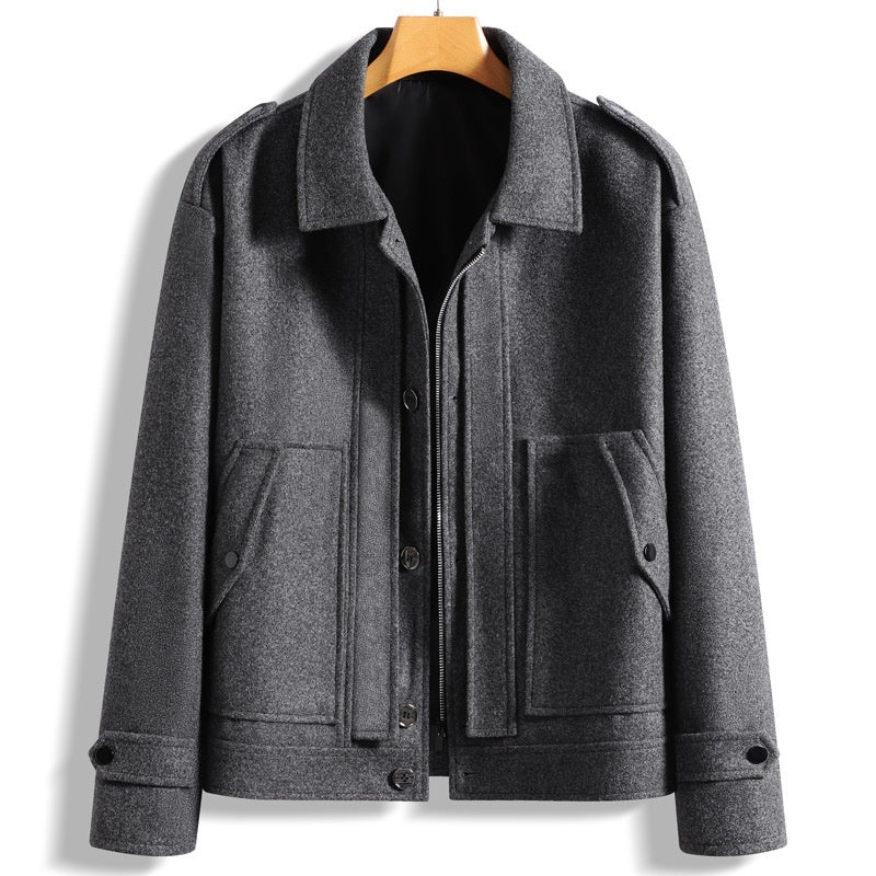 Men's Lapel Cotton Padded Warm Loose Casual Jacket