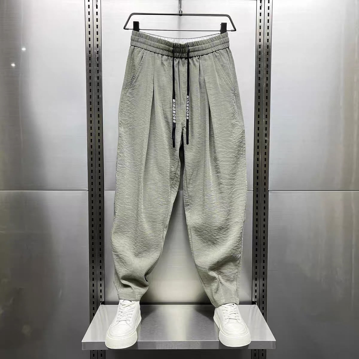 Cotton And Linen Ultra-thin Breathable Draped Casual Pants