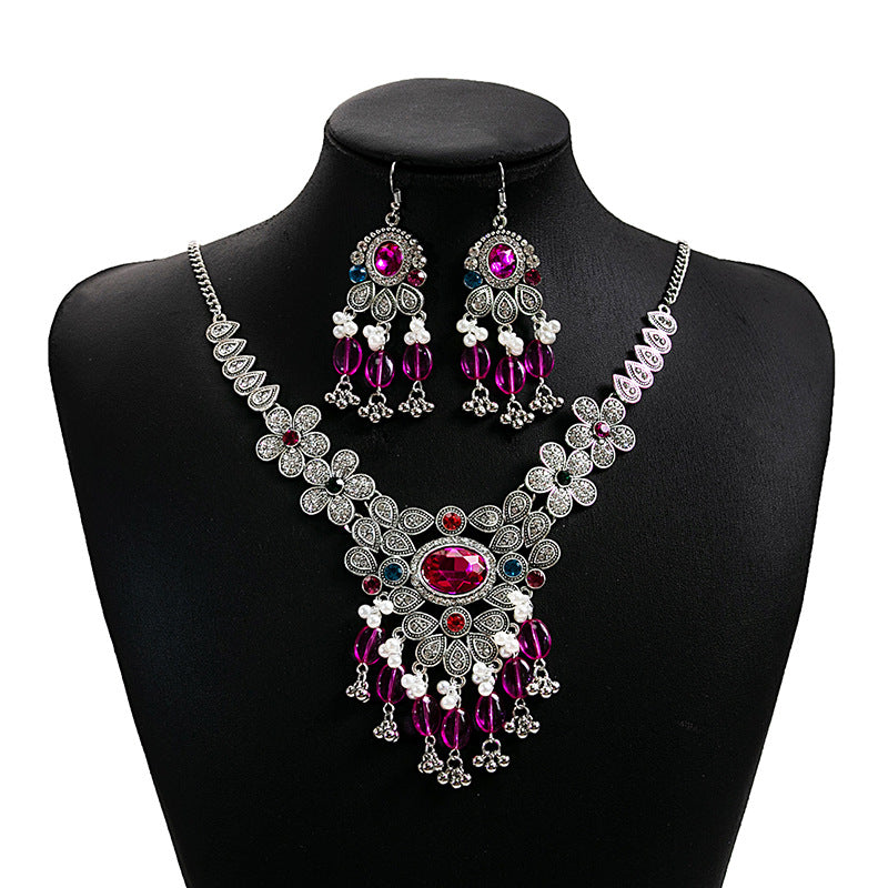 European And American Luxurious Exaggerating Jewelry Suit Retro