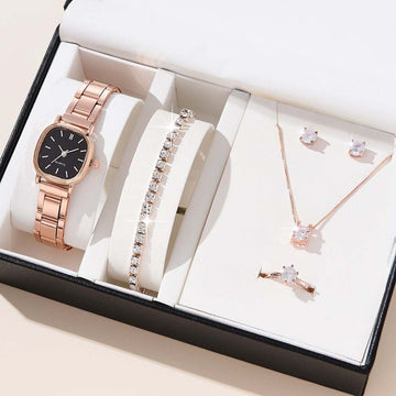 Women's Alloy Square Roman Quartz Watch