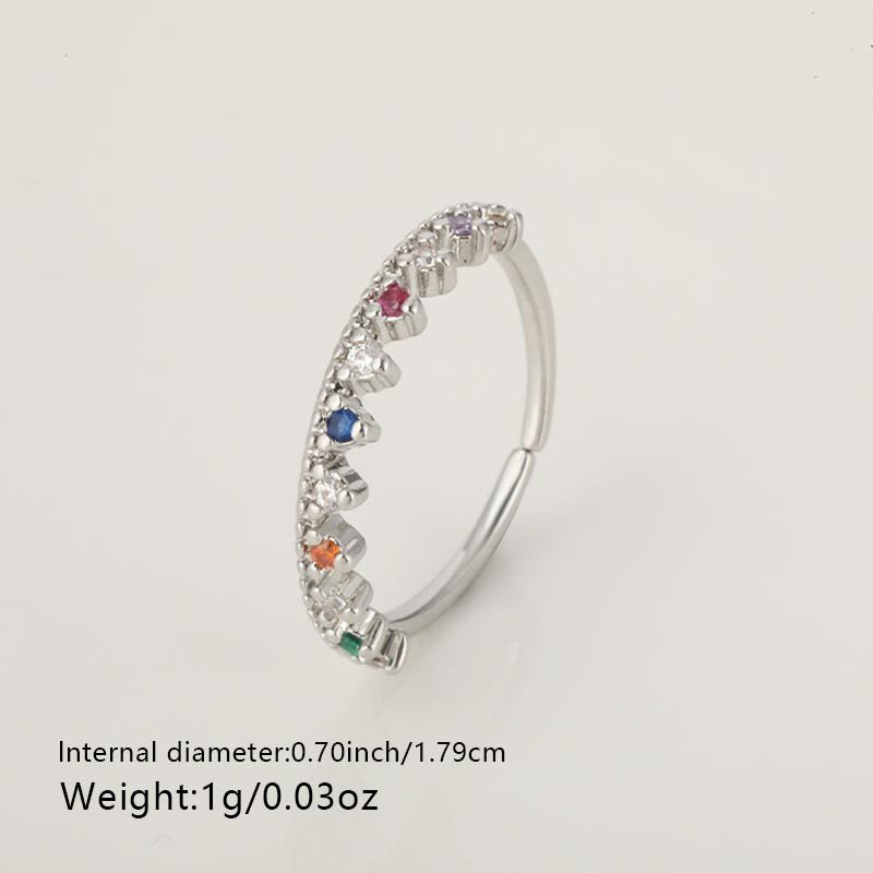 High-grade Flower Open Ring Special-interest Design