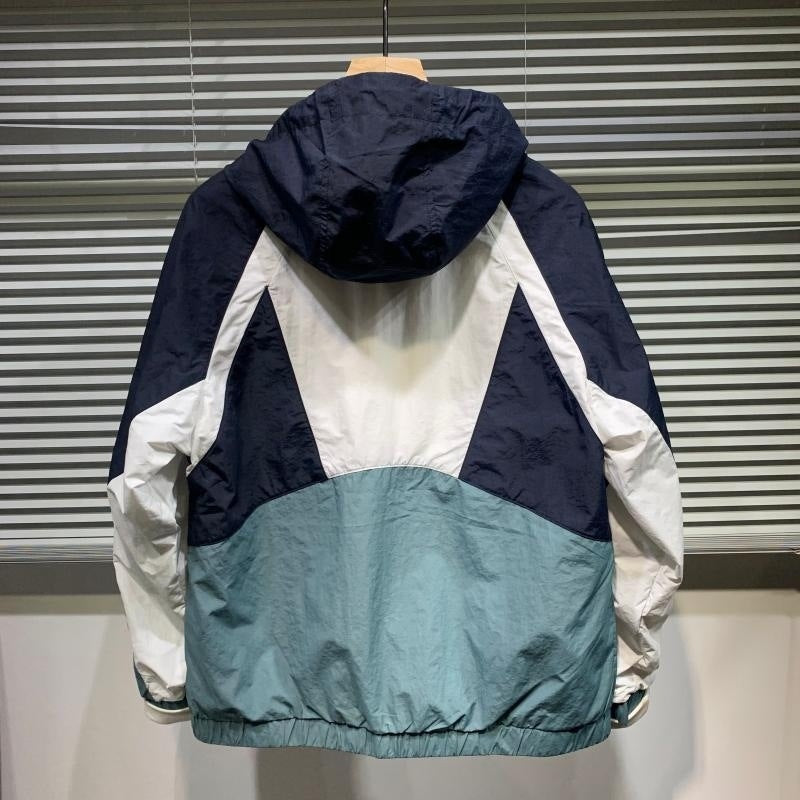 Men's Stitching Color Matching Thin Jacket