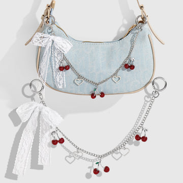 Artificial Cherry Pendant DIY Bag Pendant