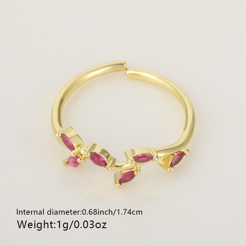 High-grade Flower Open Ring Special-interest Design
