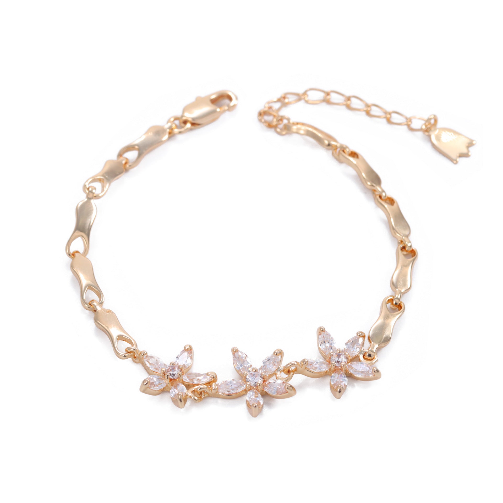 Clover Diamond Japanese And Korean Flower Bracelet For Women