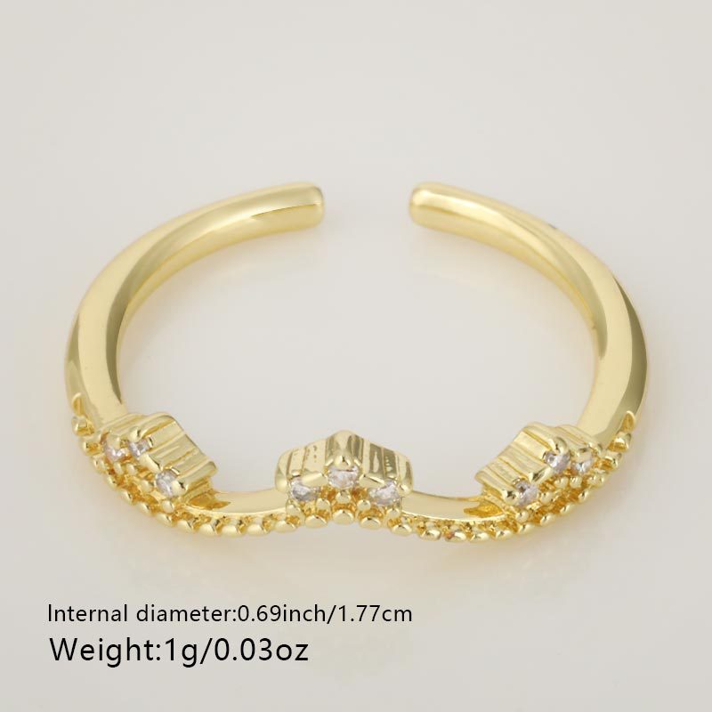 High-grade Flower Open Ring Special-interest Design