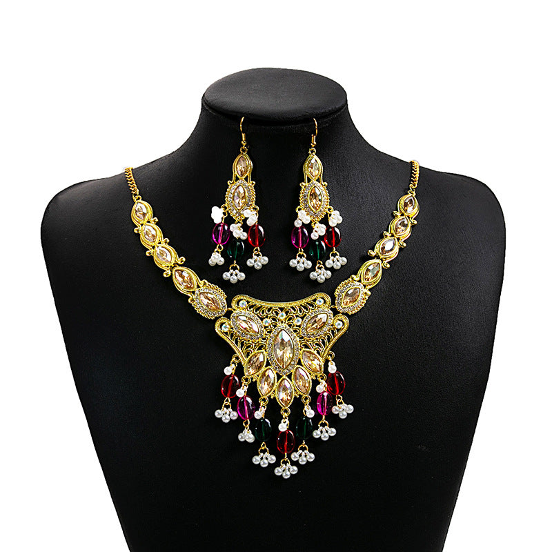 European And American Luxurious Exaggerating Jewelry Suit Retro