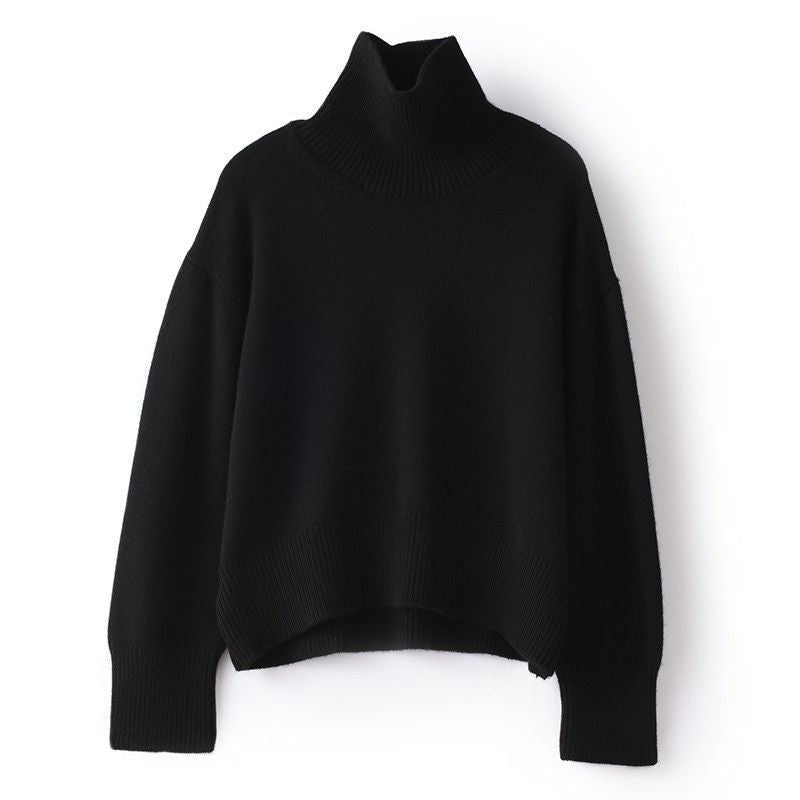 Profile Loose And Idle Thickened Turtleneck Woolen Sweater