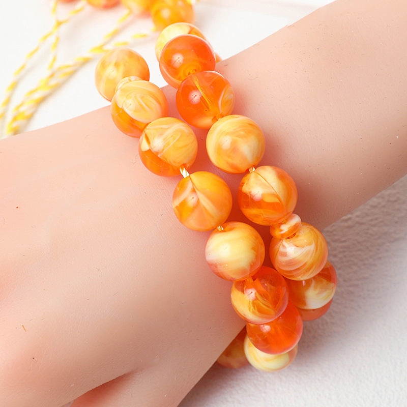 Handheld Bracelet Beaded Rosary Ornament