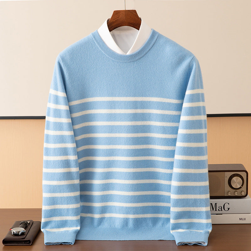 Men's Fashion Round Neck Long Sleeve Sweater