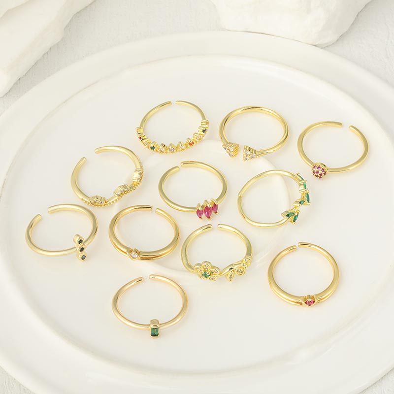High-grade Flower Open Ring Special-interest Design