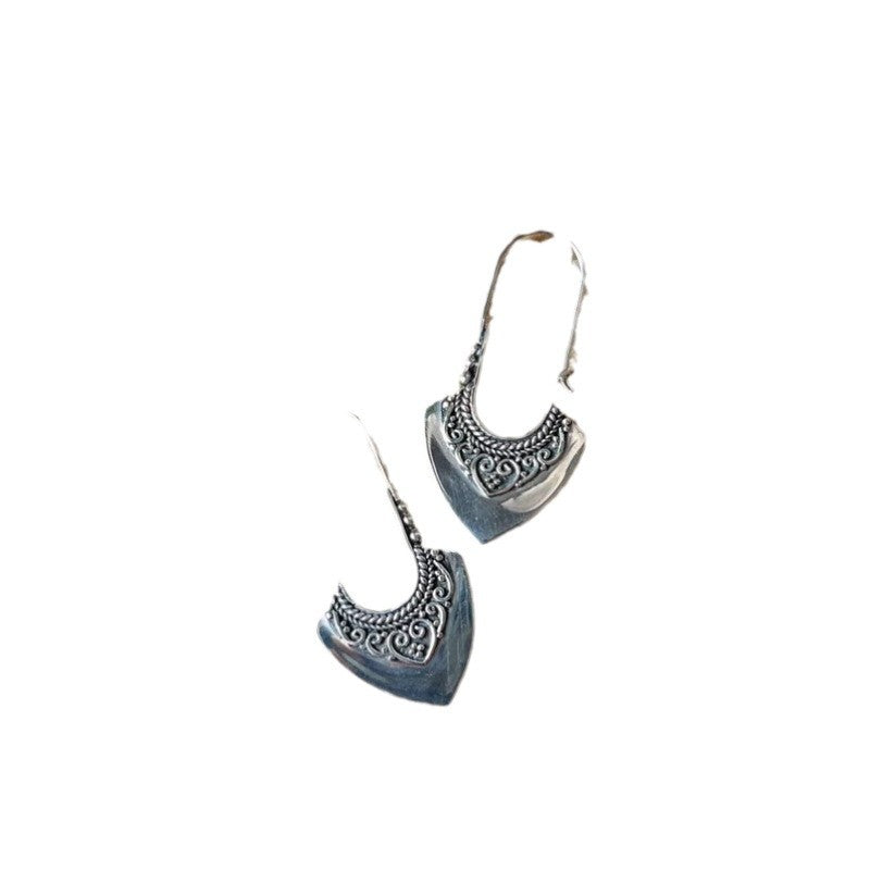 Bohemian Carved Pattern Earrings Women Jewelry